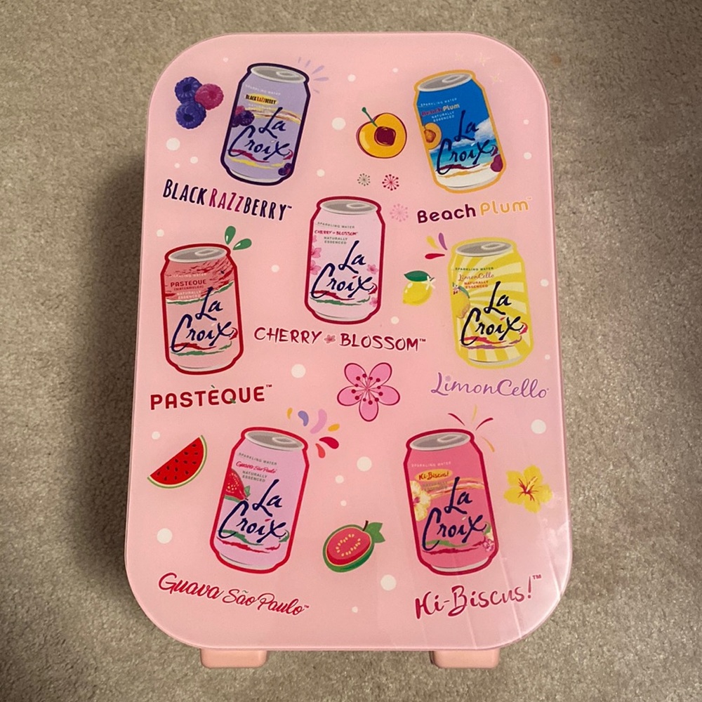 Lacroix mini fridge PINK! 💕